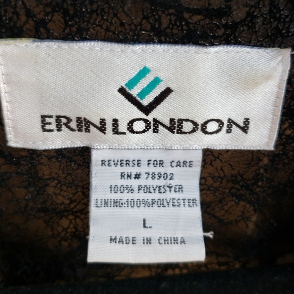 Erin London Black Jacket Large Unique - Picture 4 of 8